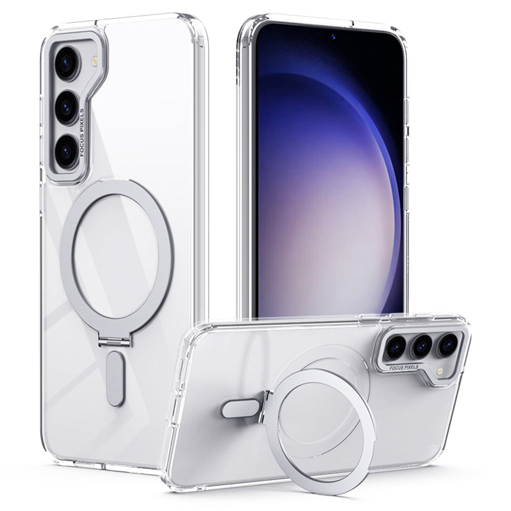 For Samsung Galaxy S23 TPU Acrylic Magnetic Cell Phone Case Ring Kickstand Matte Phone Cover For Samsung Galaxy S23 TPU Acrylic Magnetic Cell Phone Case Ring Kickstand Matte Phone Cover